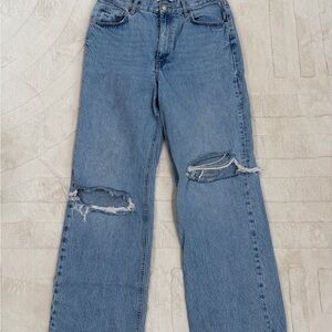 Zara Light Blue Distressed Jeans